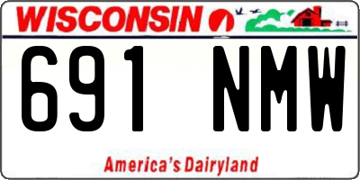 WI license plate 691NMW