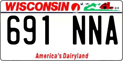 WI license plate 691NNA