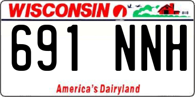 WI license plate 691NNH