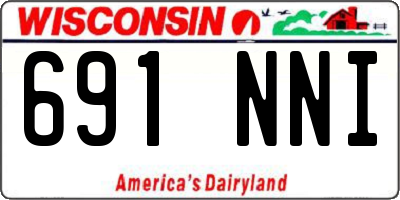 WI license plate 691NNI