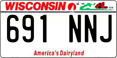 WI license plate 691NNJ