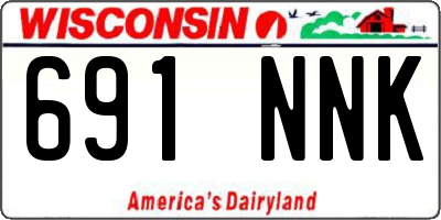 WI license plate 691NNK