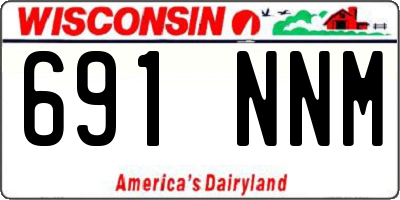 WI license plate 691NNM