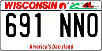 WI license plate 691NNO