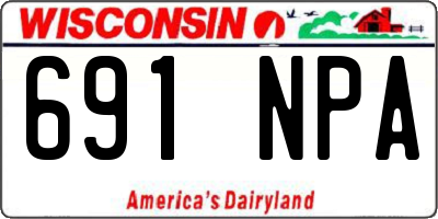 WI license plate 691NPA
