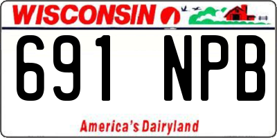 WI license plate 691NPB