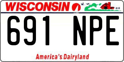 WI license plate 691NPE