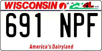 WI license plate 691NPF