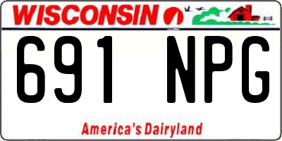 WI license plate 691NPG