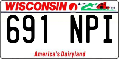 WI license plate 691NPI