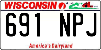 WI license plate 691NPJ