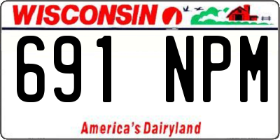 WI license plate 691NPM