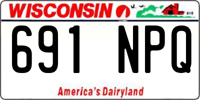 WI license plate 691NPQ