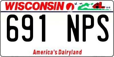 WI license plate 691NPS