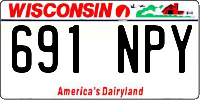 WI license plate 691NPY