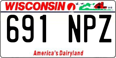 WI license plate 691NPZ