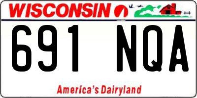 WI license plate 691NQA