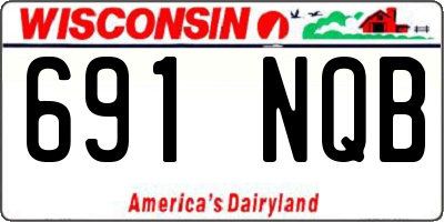 WI license plate 691NQB
