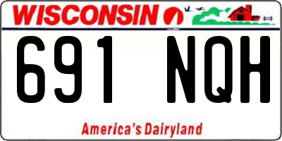 WI license plate 691NQH