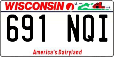 WI license plate 691NQI