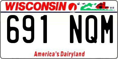 WI license plate 691NQM