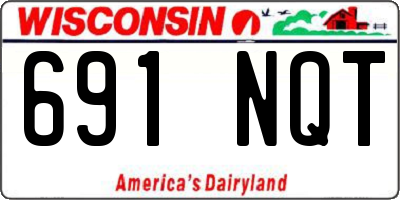 WI license plate 691NQT