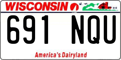 WI license plate 691NQU