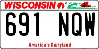 WI license plate 691NQW