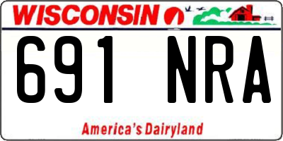 WI license plate 691NRA