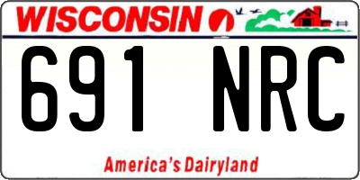 WI license plate 691NRC