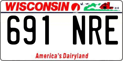 WI license plate 691NRE