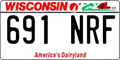 WI license plate 691NRF