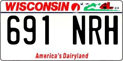 WI license plate 691NRH
