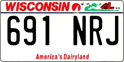 WI license plate 691NRJ