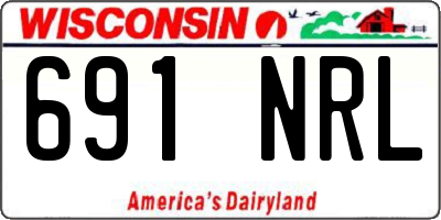 WI license plate 691NRL