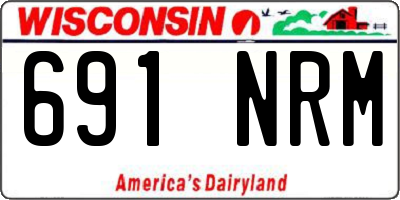 WI license plate 691NRM