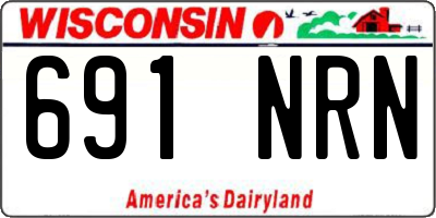 WI license plate 691NRN