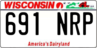 WI license plate 691NRP