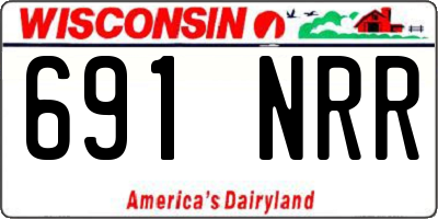 WI license plate 691NRR