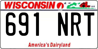 WI license plate 691NRT
