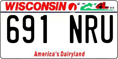 WI license plate 691NRU