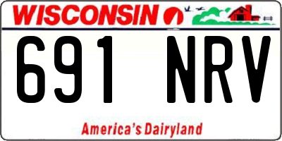 WI license plate 691NRV