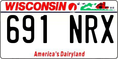 WI license plate 691NRX