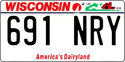 WI license plate 691NRY