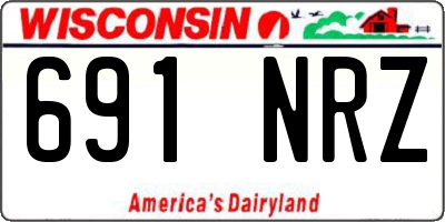 WI license plate 691NRZ