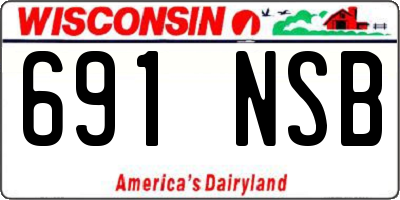 WI license plate 691NSB