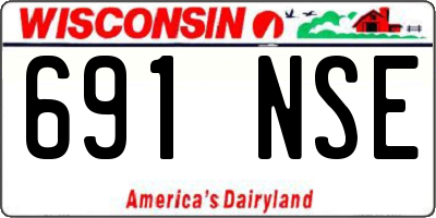 WI license plate 691NSE