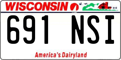 WI license plate 691NSI