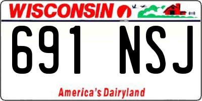 WI license plate 691NSJ