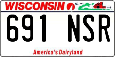 WI license plate 691NSR